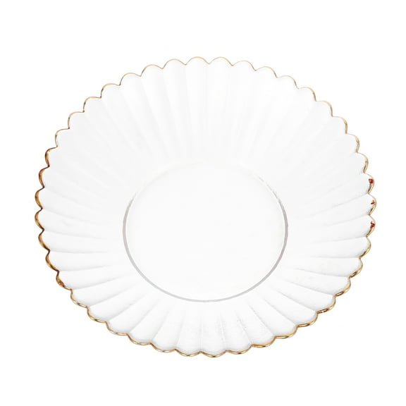 Houderco Glass Tray Transparent Square Nordic Design Family Gatherings 2Pcs 7.66X7.66X1.57in