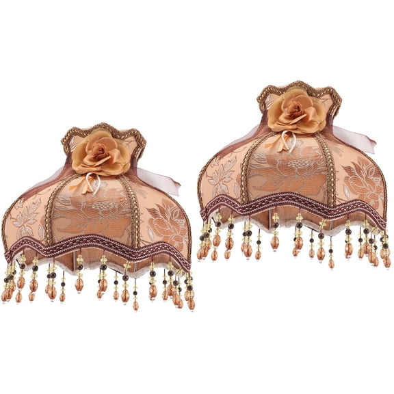 2 Count Lampshade Roman Column Mold Decoration Necklace Coffee