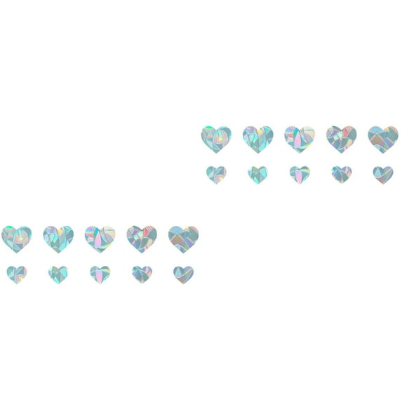 2 Count Large Anti Bird Strike Glass Sticker Bird-friendly 15X14X0.1CM