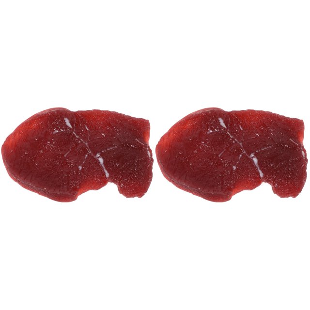 2 Count Lifelike Meat Decoration Restaurant Prop Beef Artificial