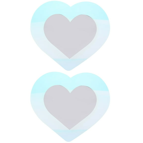 2 Count Love Acrylic Mirror Room Decor Irregular Wall Vanity Desk Table