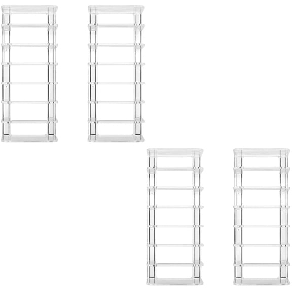 2 Count Makeup Case Partition Storage Display Rack Organizer Free Shipping