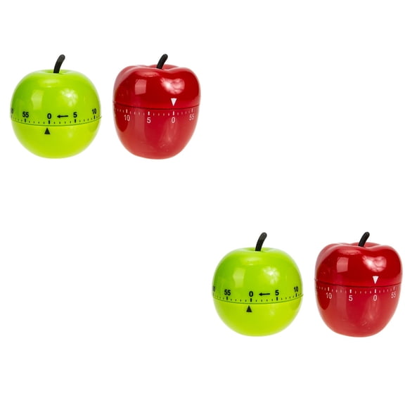2 Count Mechanical Kitchen Timer Red Apple Cake Student Office