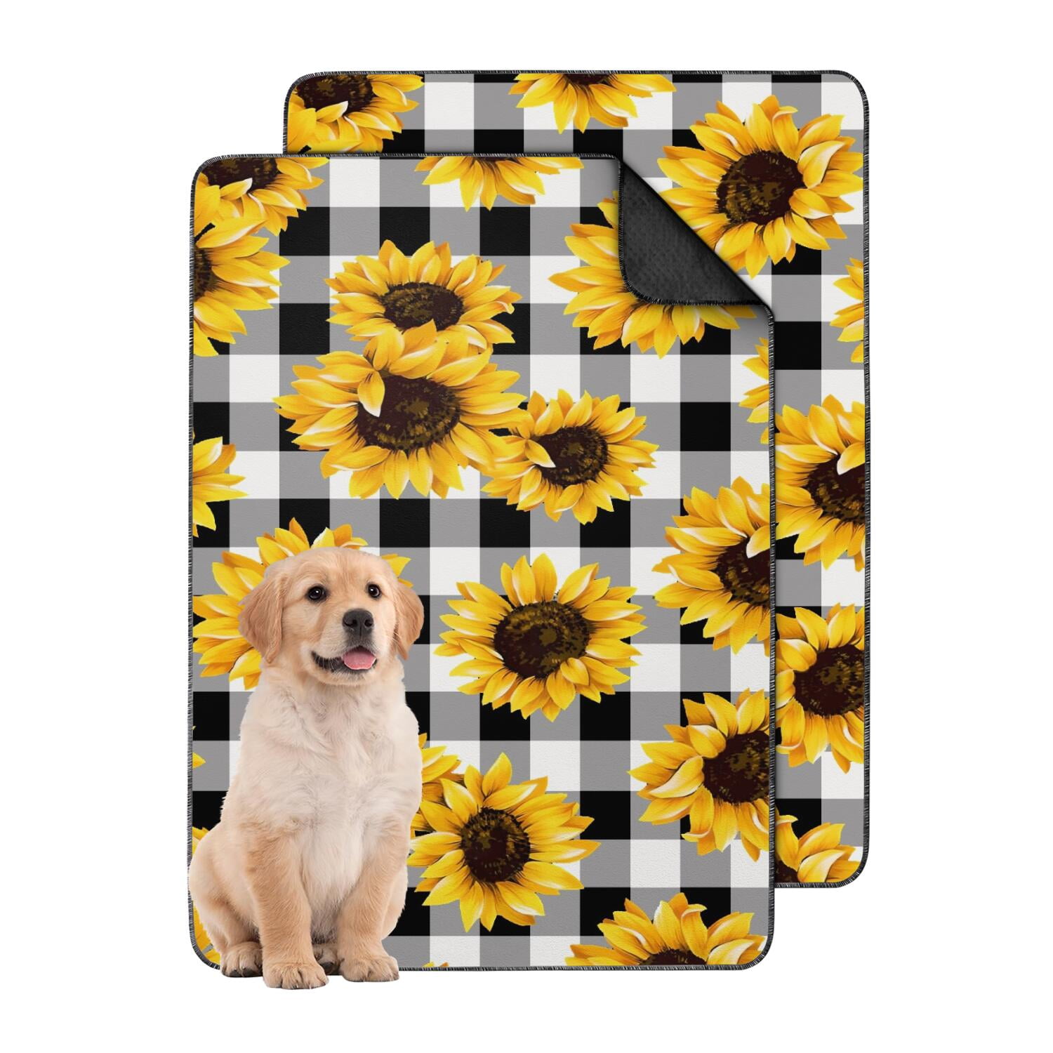 Easy Cleanup Pet Crates With Liners Reference: 2 Count Medium Floral House Training Pads Washable Reusable Puppy