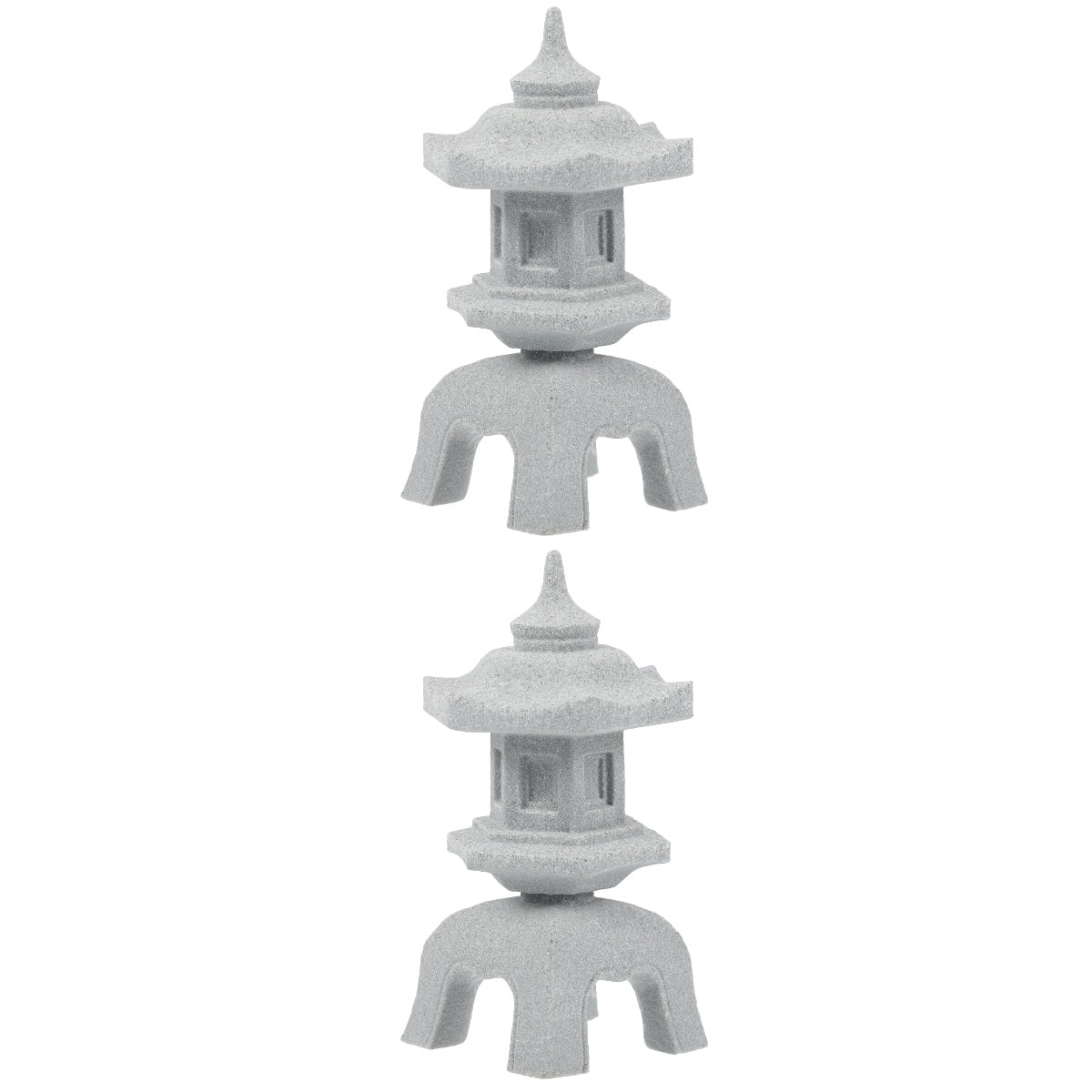 2 Count Micro Landscape Decoration Stone Lamp Shaped for Aquarium