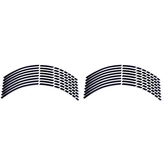 2 Pack Motorcycle Rim Tape Stickers, PVC Material, Easy to Apply, Reflective Motorcycle Wheel Rim Decals
