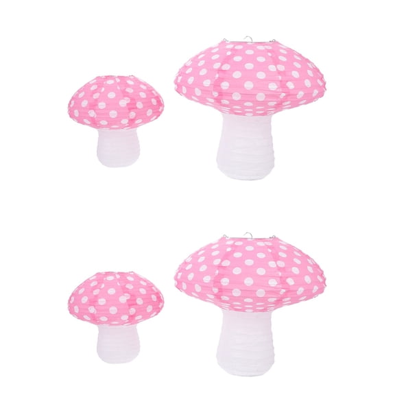 2 Count Mushroom Lantern Mushroom-shaped Party Decorations Child