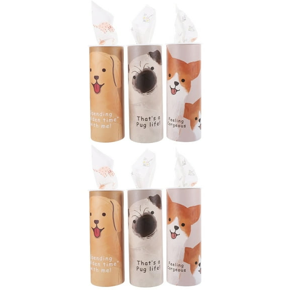 2 Count Napkin Tissues Portable Facial Tube Holder Cylinder Travel