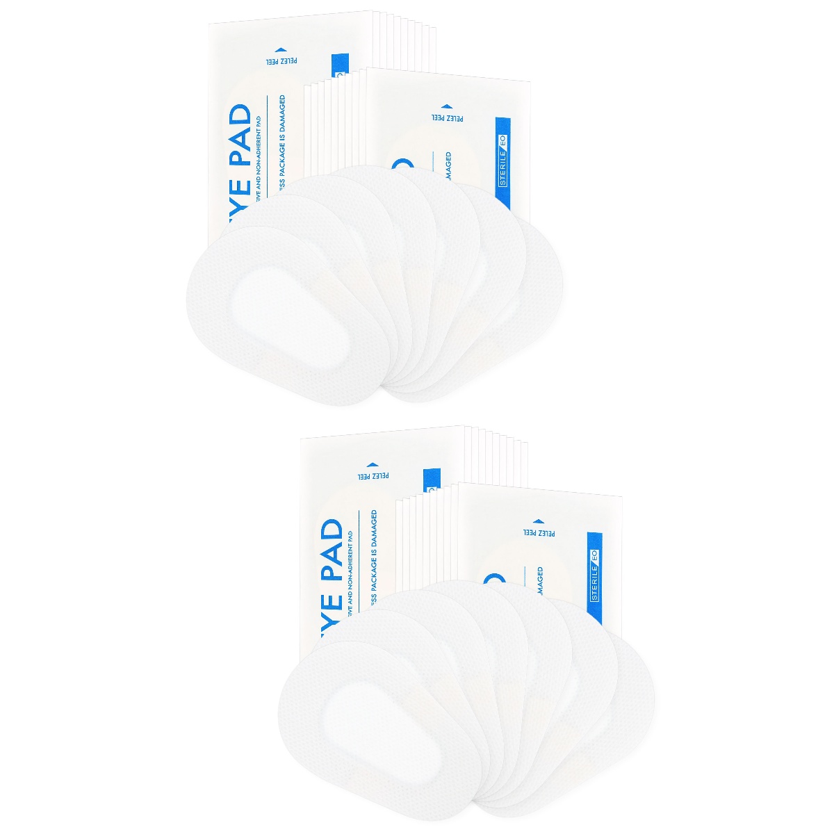 2 Count Nonwoven Eye Patch Stickers Wound Dressing Mask Patches for