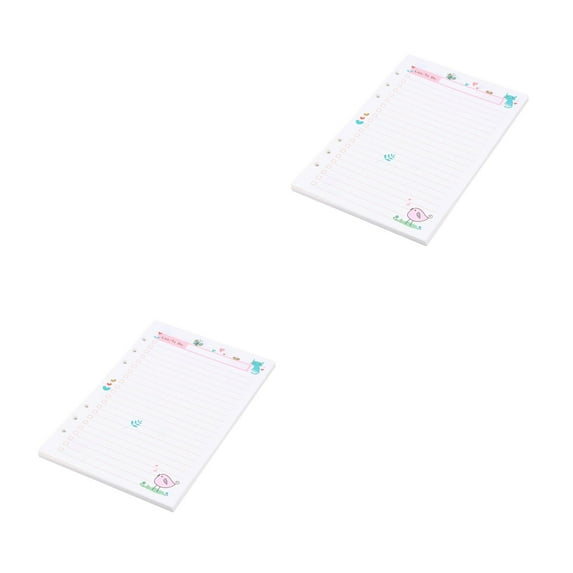 2 Count Notebook with Dividers Planner Notepad Refills