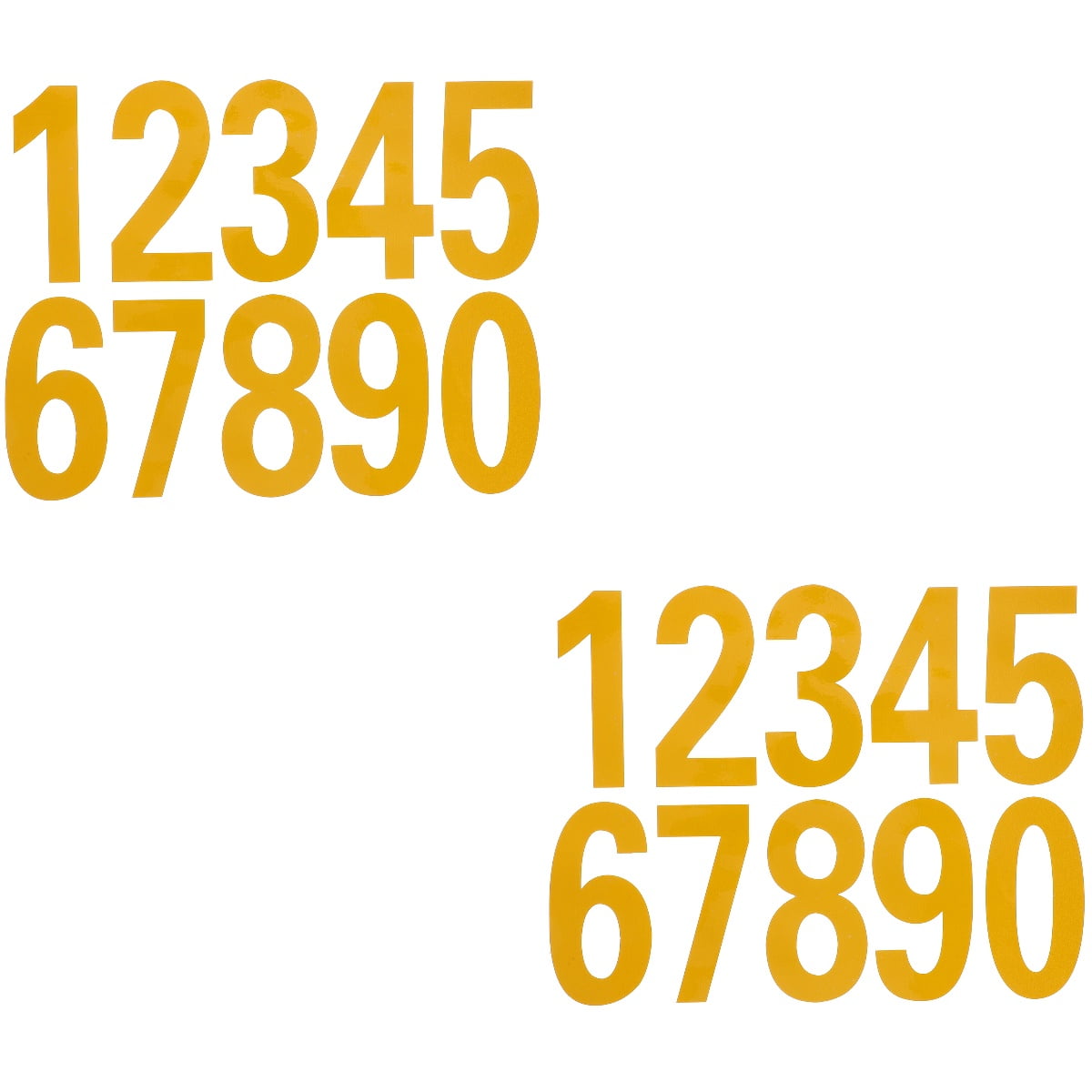 2 Count Number Stickers for Scrapbooking on Letters Decals Exterior ...