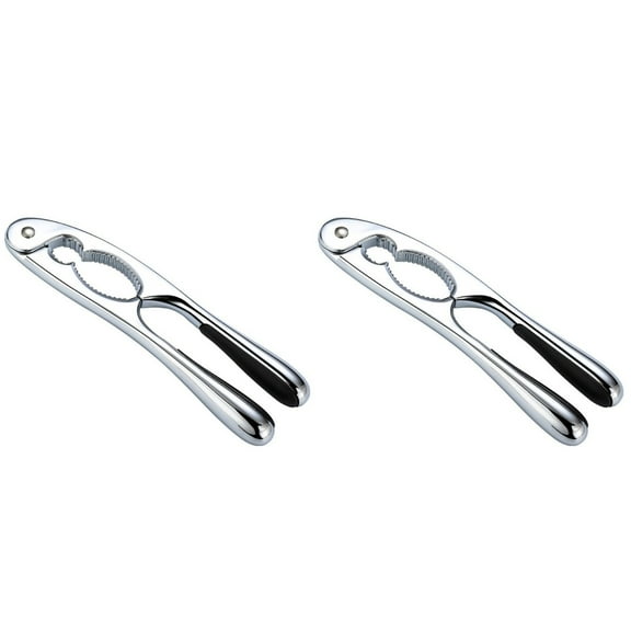 2 Pack Nutcracker Set for Walnuts and Almonds, Nut Pliers, Walnut Opener, Crab Crackers and Cookie Nut Cracking Tools