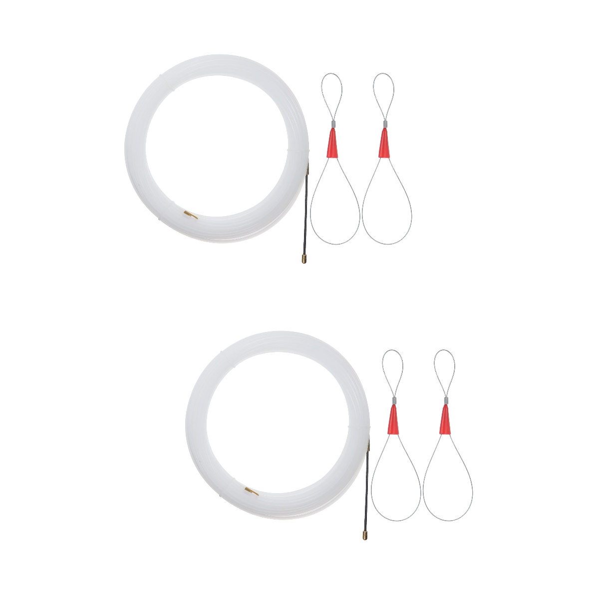 2 Count Nylon Wall Thread Threading Device Wire Puller Kit Duct Tape Fishing Tools Metal Cable