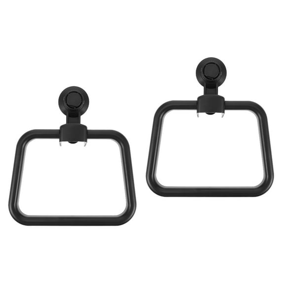 2 Count Oil Rubbed Bronze Towel Bathroom Ring Adhesive Clothes Hanger