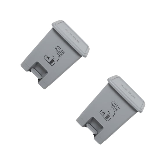 2 Count Pedal Trash Can Bathroom Dump Recycling Bin Office