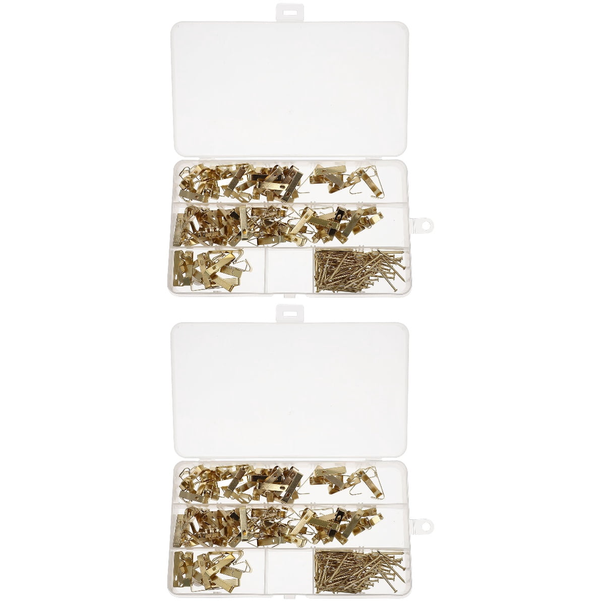 2 Count Picture Hooks Hangers Wall Hanging Supplies Office Golden