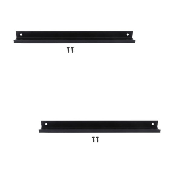 2 Count Picture Shelf Ledge Decor Toilet Seat Handle Black Wall Shelves Drawer Pulls
