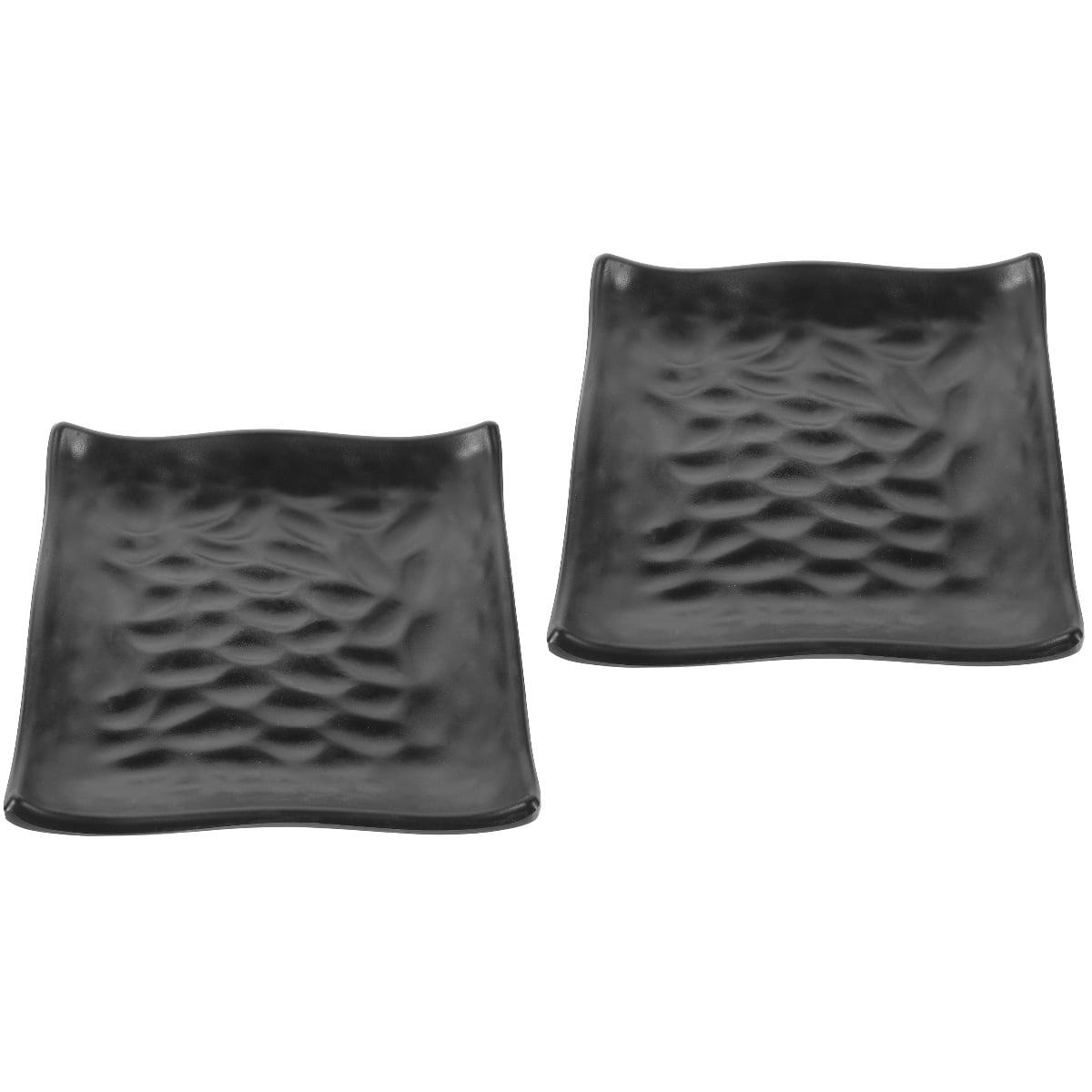 2 Count Plastic Plate Decorative Sushi Tray Creative Shaped Food Fondue