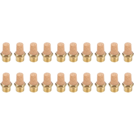 KALLORY Brass Silencer for Valve with High Noise Reduction 20Pcs