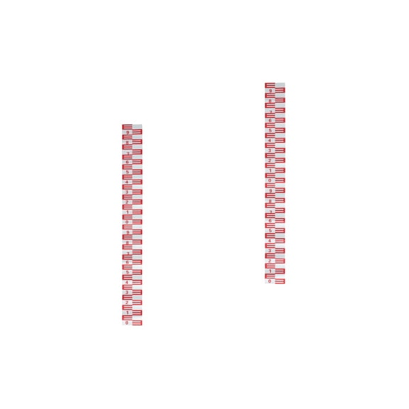 2 Count Pool Etched Surface Water Level Gauge 100.00X10.00X0.20CM