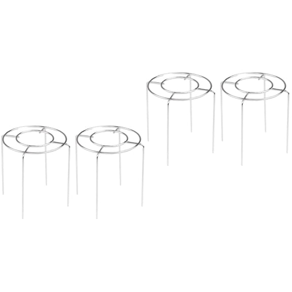 2 Count Pot Cooling Rack Drain Cup Holder Bottle Drying Silver