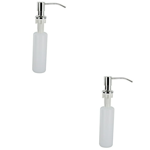 2 Count Press Automatic Soap Dispenser for Kitchen and Bathroom Use
