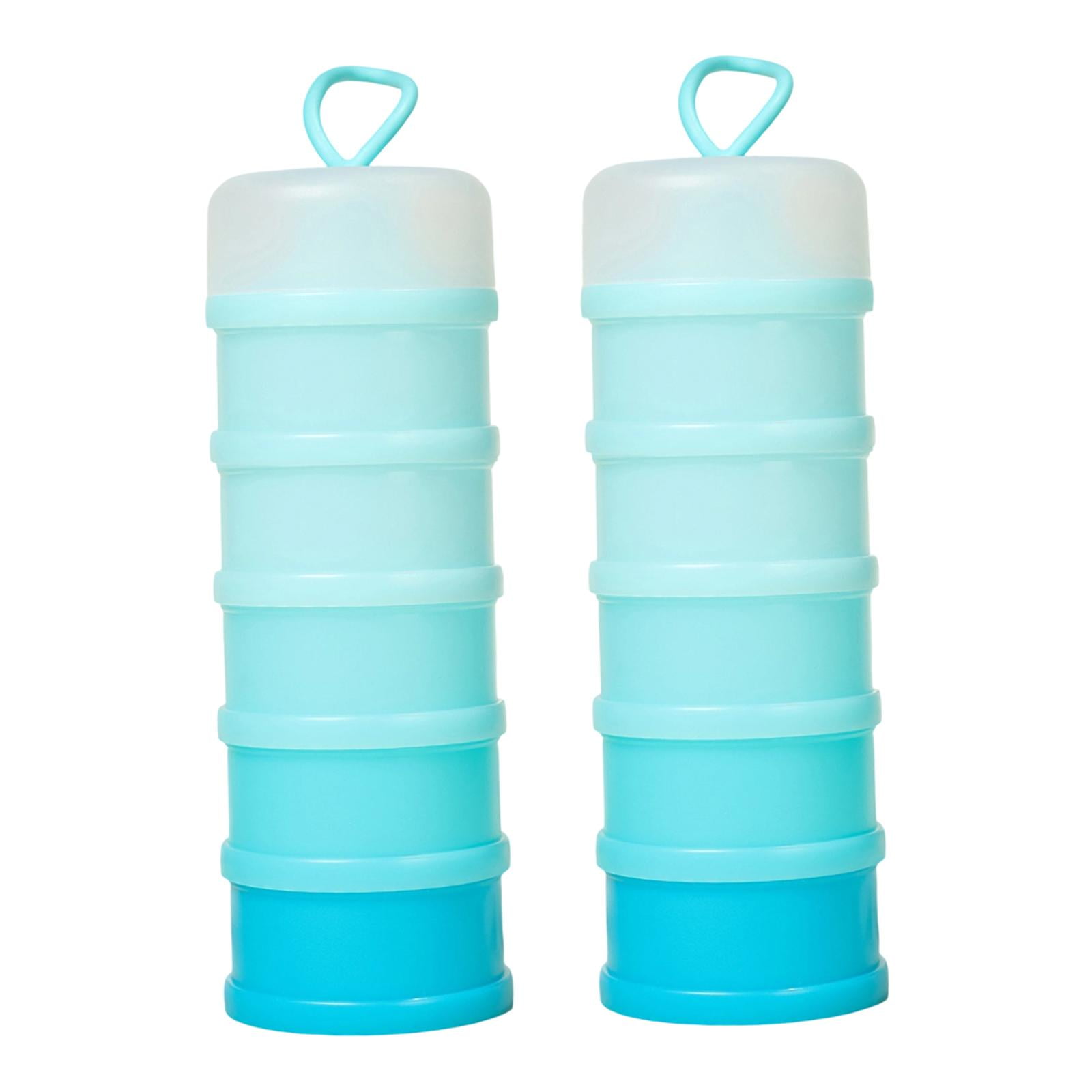 2 Count Protein Storage Containers Dispensers Stackable PP Material for ...