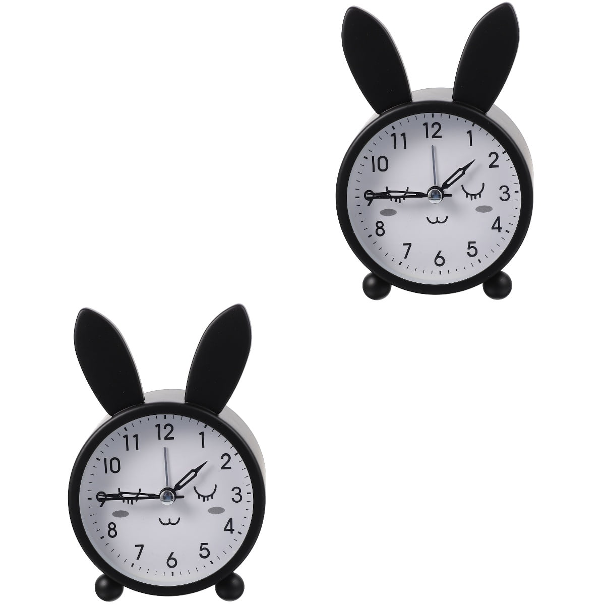 2 Count Rabbit Electronic Alarm Clock Table Decor Dorm Room Desk Clocks for Kids Cartoon