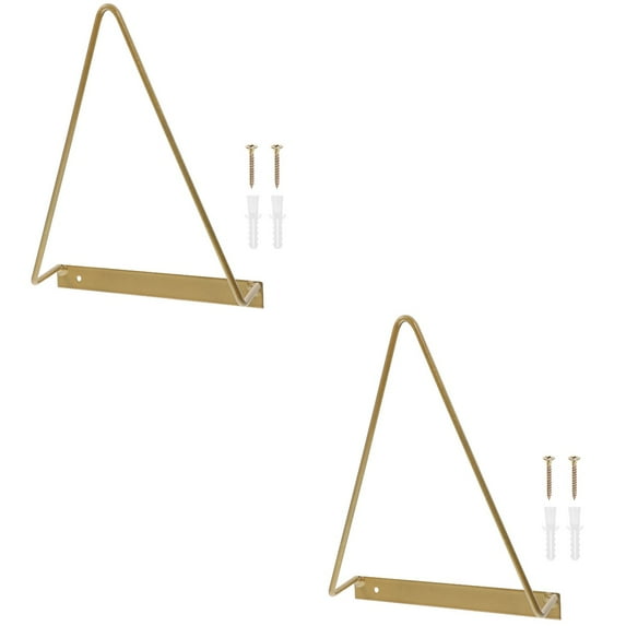 2 Count Record Storage Rack Wall Shelf Storage Wall Rack Table Top Shelves Triangle Album Rack