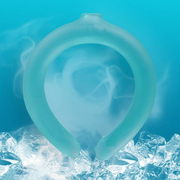 2 Count Reusable Cooling Neck Ice Rings, Long Lasting Portable Neck Coolers for All Day Summer Outdoor Heat Relief