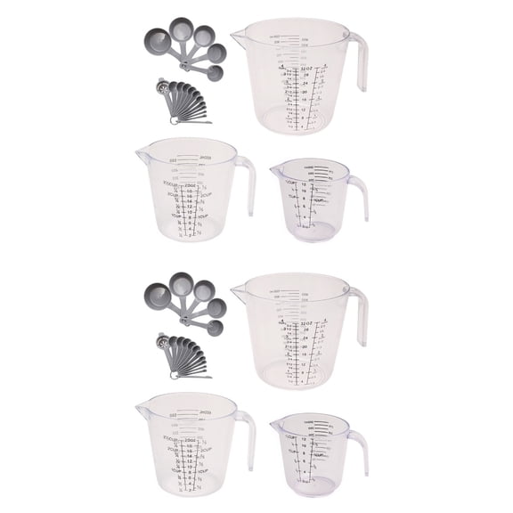 2 Count Serving Graduated Measuring Cup Easy to Clean Cups