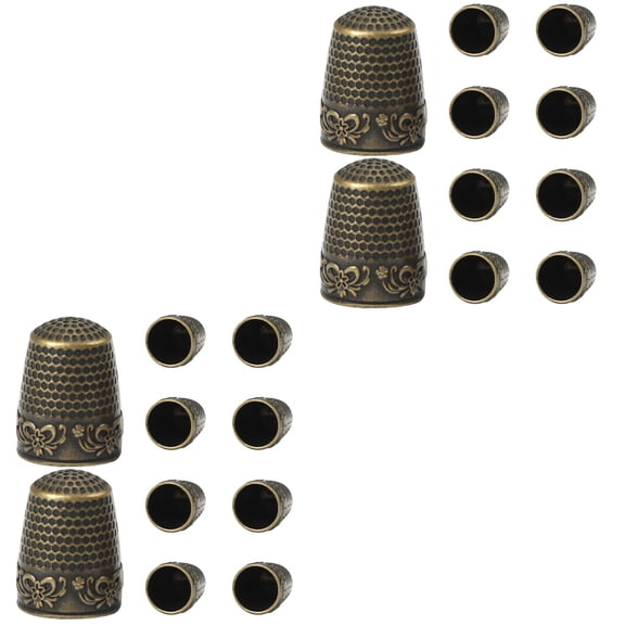 2 Count Sewing Pins Thickened Thimble Finger Cot 2.40X1.80X1.80CM