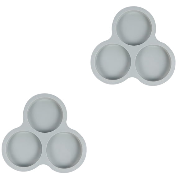 2 Count Silica Gel Round Mold Circle Molds Chocolate Household Baking Mold/cake