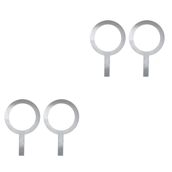 2 Count Silver Chest Patch Decal Breast Paper Cup Decoration Travel