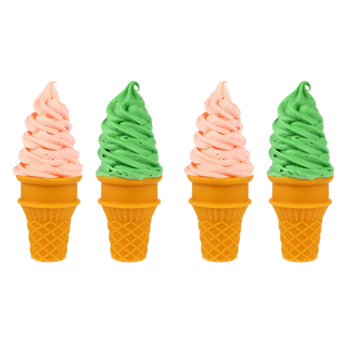 2 Count Simulation Ice Cream Imitation Food Props - Walmart.com