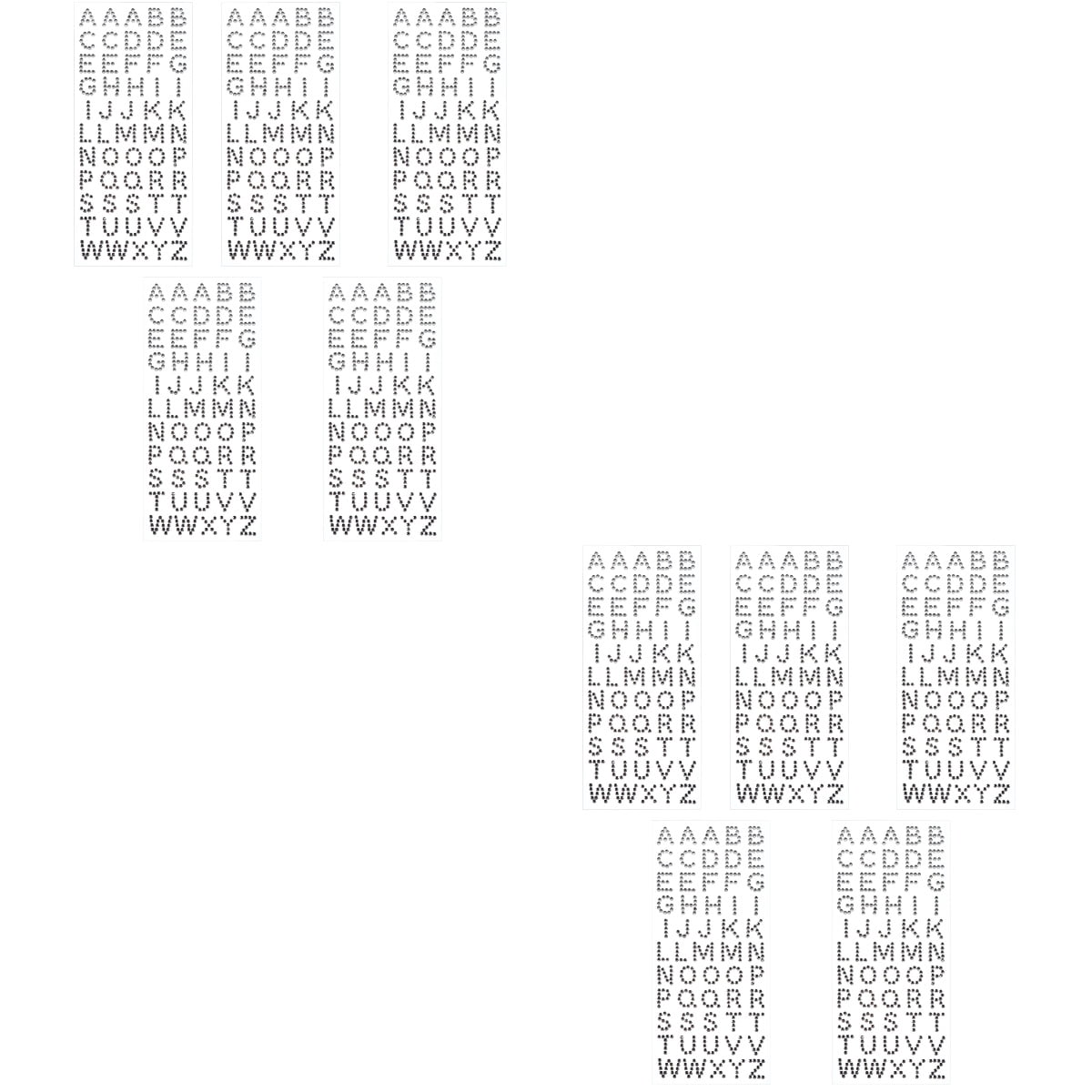 2 Count Stickers Alphabet Diamond Self-adhesive Child - Walmart.com