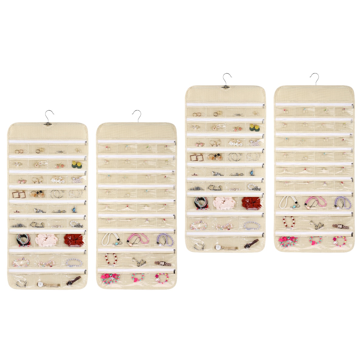 2 Count Storage Bag Jewlery Jewelry Wall Organizer Storage Jewelry