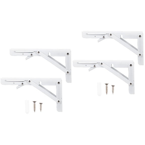 2 Count Storage Rack Bracket Triangle Stand Degree Folding Shelf