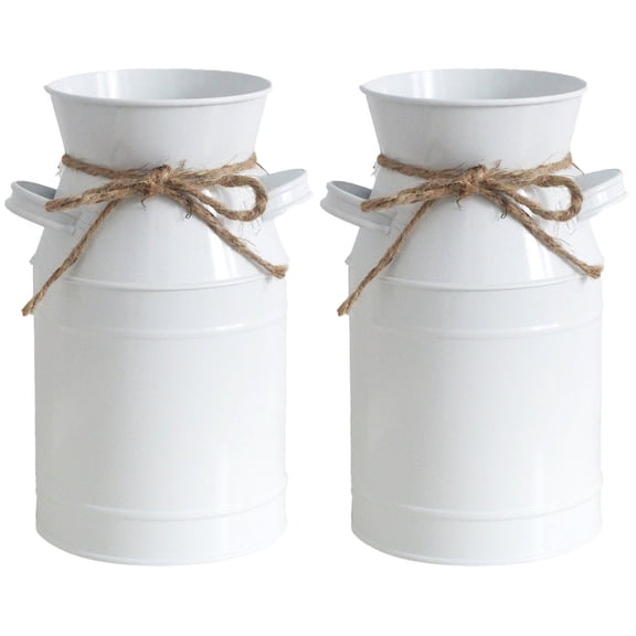 2 Count Sunflower Kitchen Decor Bouquet Rustic Bucket Dried Container