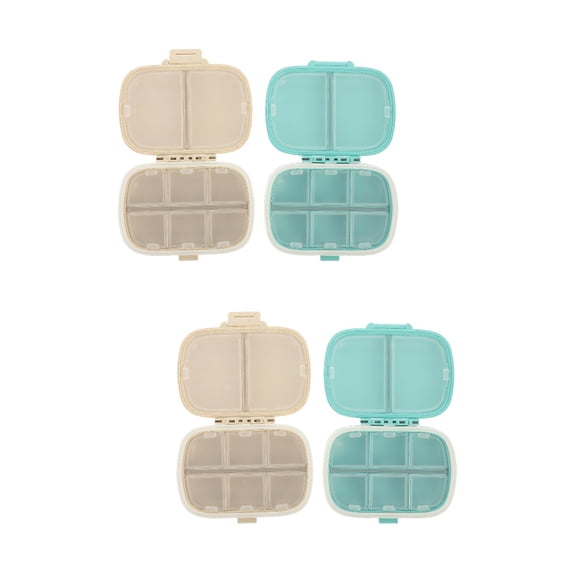 2 Count Taker Pill Storage Box Portable Medicine Office