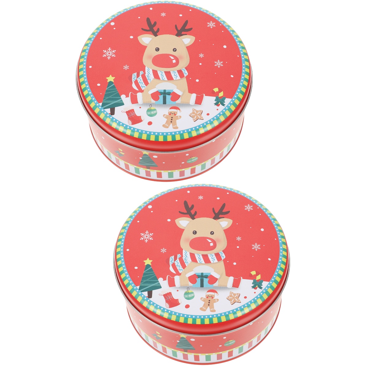 2 Count Tinplate Box Candy Jar Party Supplies Beer Can Lid Sealer Metal