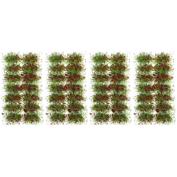 2 PCS Train Miniatures Grass Shed Railway Decoration Model Plants