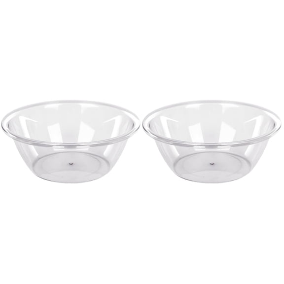 LABSERRON Multipurpose Plastic Wash Basin, Transparent and Sturdy for Plants, 2Pcs