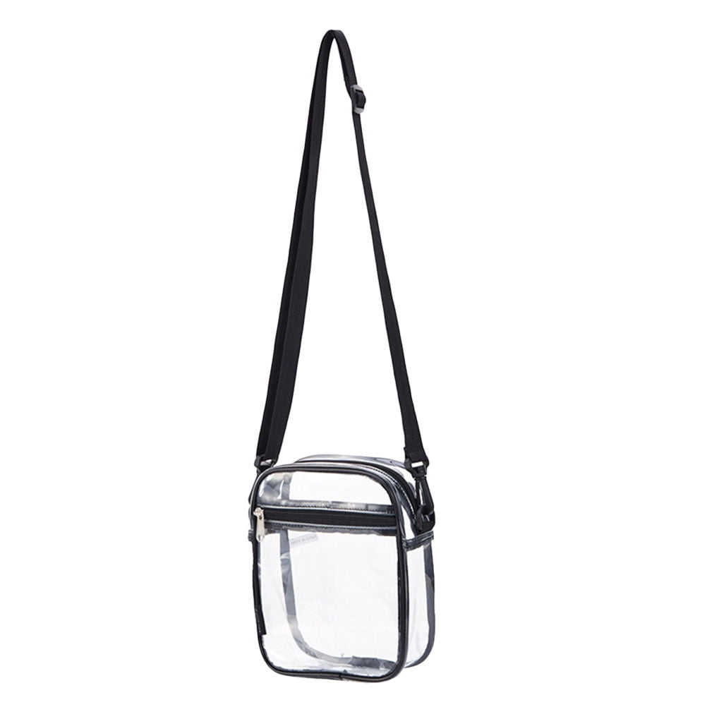 2 Count Transparent Shoulder Bag Womens Cross Body Sling Single ...