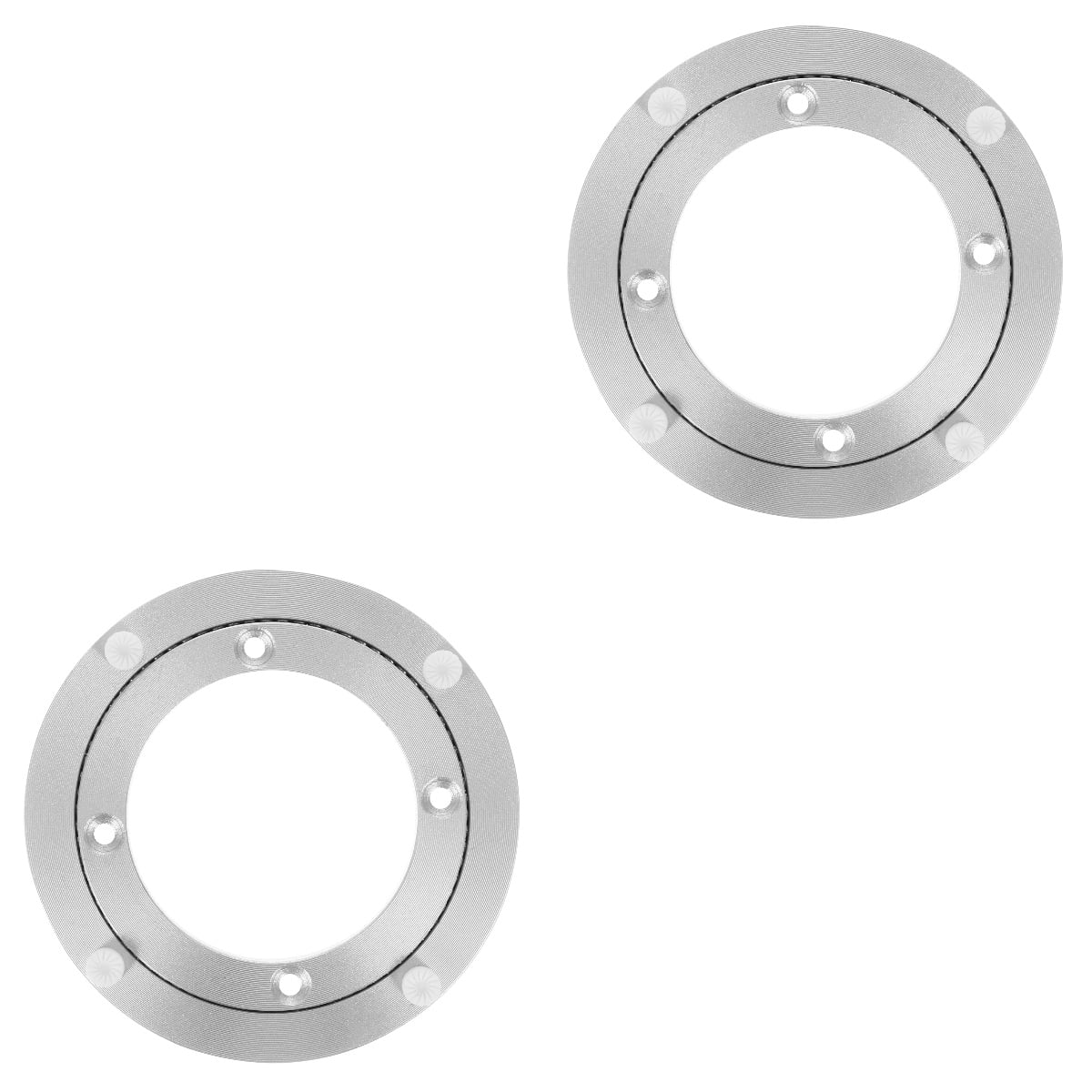 2 Count Turntable Base Smart Rotating Bearing Dining Furniture Round Swivel Plate Professional
