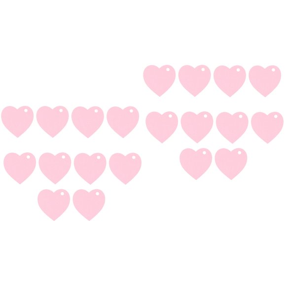 2 Count Valentine's Day Heart Shape 4.3X4.3cm Pink