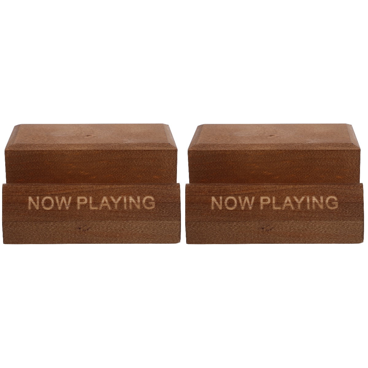 2 Count Record Support Holder Wooden Records Albums Player - Walmart.com