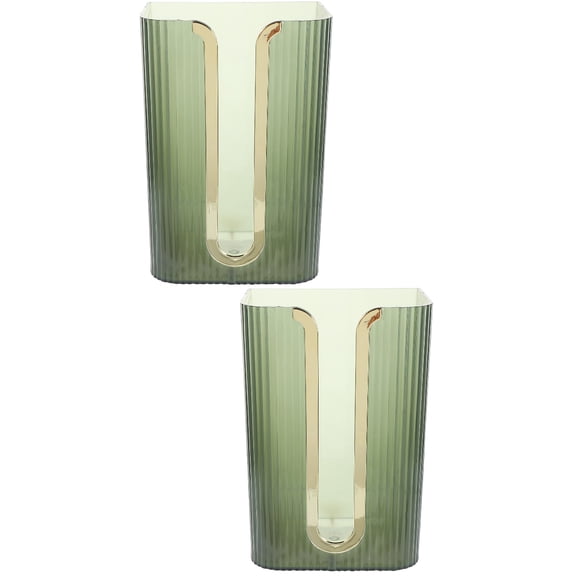 2 Count Wall Hanging Paper Box Napkins Adhesive Towel Hanger Coat Hangers Hand Towels Green