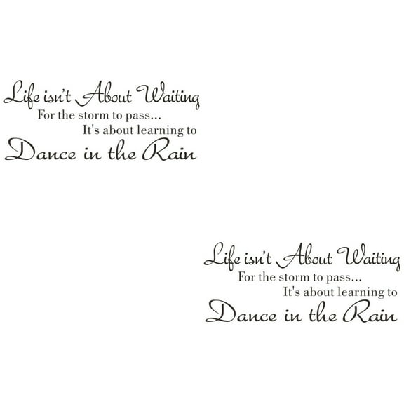 2 Count Wall Stickers Quotes Living Room Bedroom Waterproof