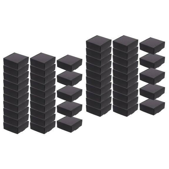2 Pieces Mailing Carton Cardboard Jewelry Boxes Bulk Packing Gift Black